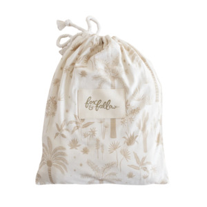 Fox And Fallow: Fox and Fallow | Organic Fitted Cot Sheet, Desert Palms