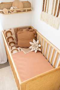 Bedding: Kiin | Organic Cot Sheet, Blush