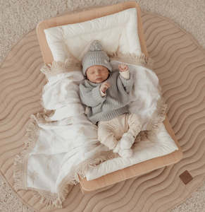Bedding: Ziggy Lou | Fringe Swaddle  - Palm