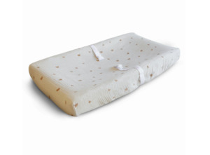Bedding: Mushie | Changing Pad Cover, Rainbow