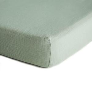 Bedding: Mushie |  Bassinet Sheet, Roman Green