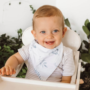 Snuggle Hunny Kids: Snuggle Hunny Kids | Dribble Bib - Wild Fern