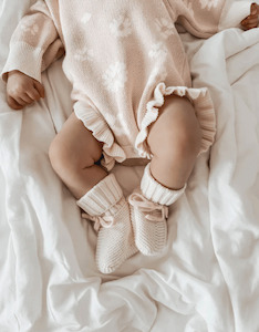 Ziggy Lou | Booties - Cream & Nude