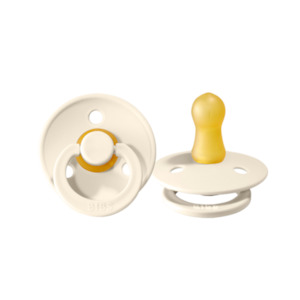 BIBS Pacifier Duo Pack - Ivory - Size 2 | BIBS Dummies