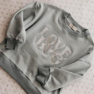 Piper Bug: Bencer and Hazelnut | Love Bug Jumper, Sea Salt - Size 0-3 Months