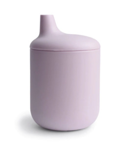 Grip Cups: MUSHIE | SILICONE SIPPY CUP - SOFT LILAC