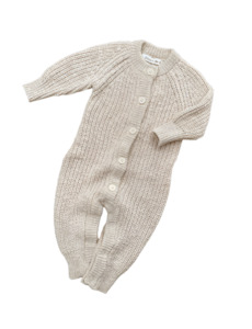 Baby: Ziggy Lou | Classic Knit Romper, Honey