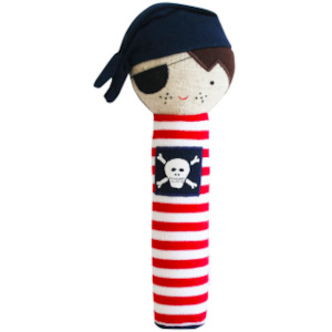 Teethers Squeakers: Alimrose | Linen Pirate Squeaker
