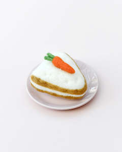 Toys: Tara Treasures | Felt Play Food, Carrot Cake Slice