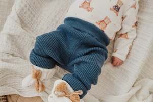 Wear: Confetti Kidz | Ribbed Leggings, Navy