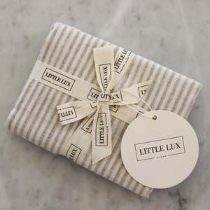 Lounger Cover - Oat Stripe