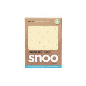 100% Organic Cotton SNOO Baby Bassinet Fitted Sheet - Butter Yellow Cherries