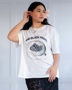 The Black Pearl Oversized T-Shirt - White