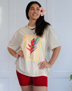 The Heliconia Oversized T-Shirt - Lemon Yellow