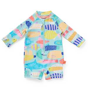 Baby & Toddler: Long Sleeve Rashsuit - Rainbow Reef