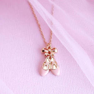 Child: Ballet Slippers Necklace