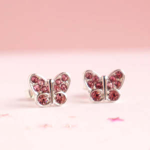 Best Selling: Crystal Butterfly Earrings and Trinket Box