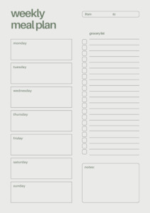 Meal Plan