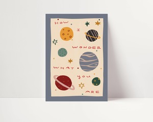 Toys Accessories: Planets And Stars Print