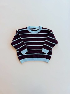 Best Selling: Raised Stripe Jumper | Blackberry/Arctic