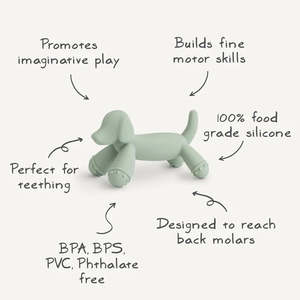 Mushie Figurine Teether | Dog