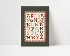 Wild West Alphabet Educational Print | A4