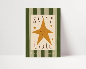 New: Sleep Tight Dream Bright Nursery Print | A4