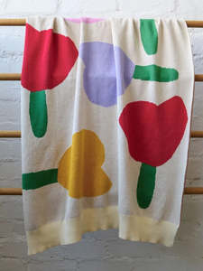 Best Selling: Forget Me Not Knitted Baby Blanket | Mosey Me