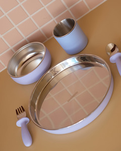 Best Selling: NOMO - Stainless Steel Kids Dining Set | Lavender