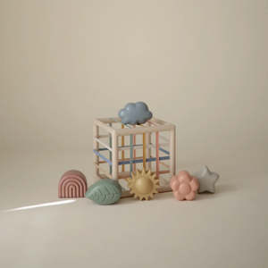 New: Mushie Elastic Shape Sorter