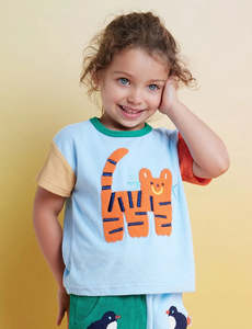 Baby Clothing: Halcyon Nights - Terry T-Shirt | Zoo Crew Blue