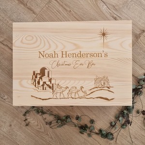 Wooden Boxes: Christmas Eve Box Nativity