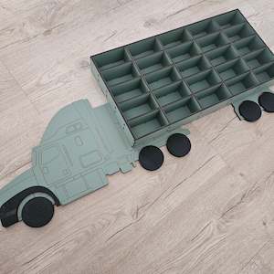 Painted Truck Matchbox Car Storage 25 Cars