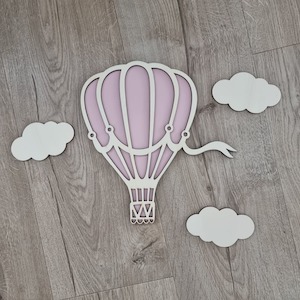 Shapes Blanks: Hot Air Balloon Wall Decor Set