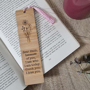 Dear Mum I Love You Bookmark