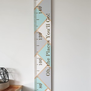 Herringbone Wooden Height Chart