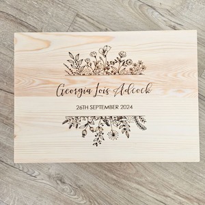 Wildflower Frame Keepsake Box