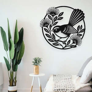 On Sale: Fantail and Pohutukawa Circle Wall Art