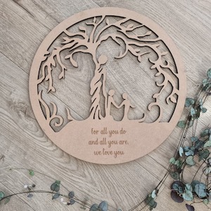Family 1: Mother and Children Tree of Life Personalised 1-5 Children