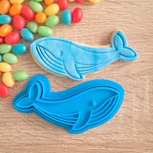 Fondant Stamps: Blue Whale Cookie Cutter & Fondant Stamp