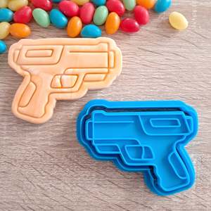 Toy Blaster Gun Cookie Cutter & Fondant Stamp