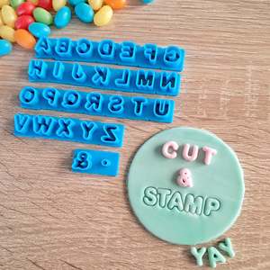 Birthday Fondant Stamps: Cut & Stamp Letter Set