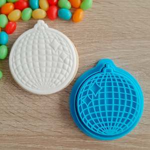 Birthday Fondant Stamps: Disco Ball Cookie Cutter & Fondant Stamp