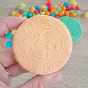 Easter Pattern Raised Acrylic Fondant Stamp
