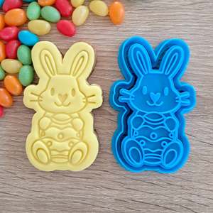 Easter Fondant Stamps: Easter Bunny with Egg Cookie Cutter & Fondant Stamp
