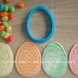 Easter Fondant Stamps: Egg Cookie Cutter Only (no stamps)