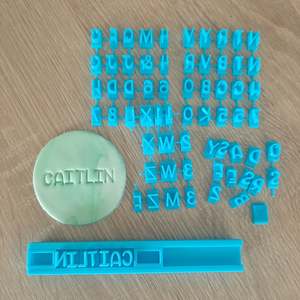 Letters & Numbers Fondant Stamp Set