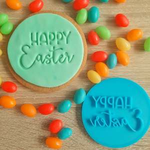Easter Fondant Stamps: Happy Easter 2 Fondant Stamp
