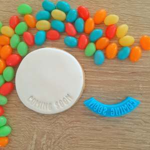 Baby Fondant Stamps: Arch Mini Coming Soon Fondant Stamp