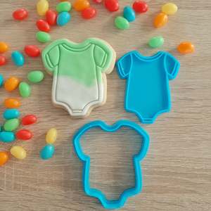 Baby Onesie Cookie Cutter & Fondant Stamp
